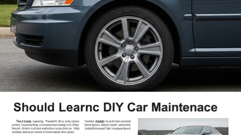 Should Learn Basic DIY Car Maintenance – car fixes can do at home