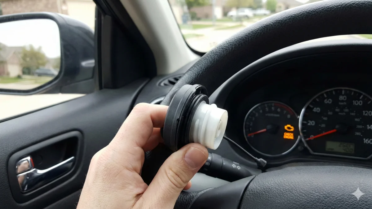 check engine light gas cap