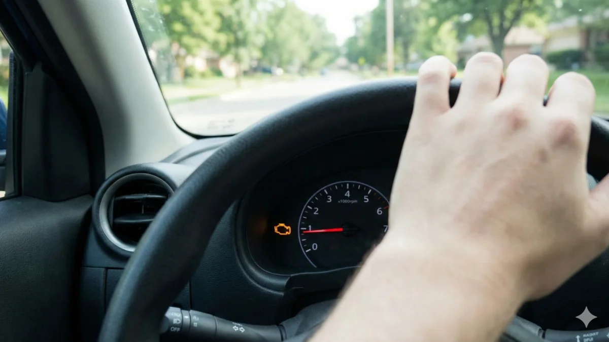 check engine light and rough idle