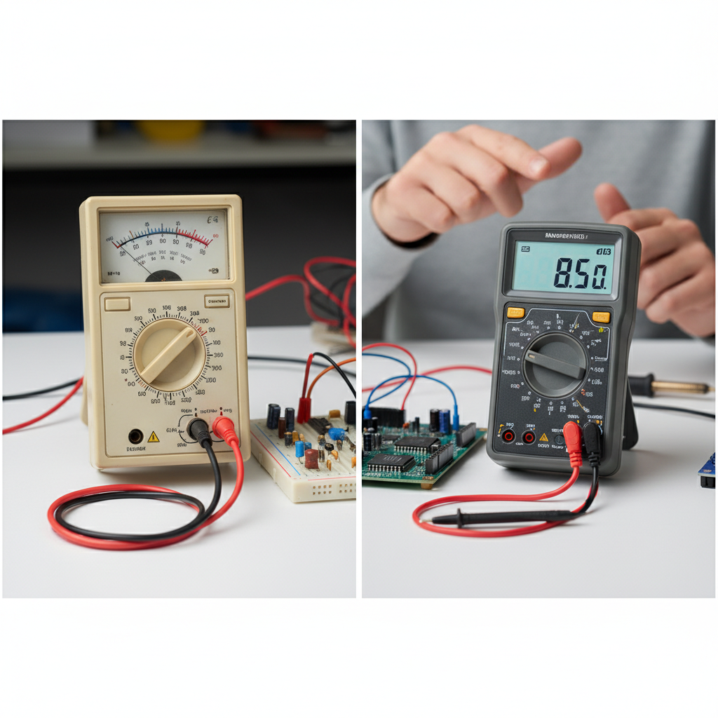 How to Choose a Multimeter: The Ultimate Buyer’s Guide for Every Skill Level – Analog vs. Digital Multimeters: Which is Right for You?