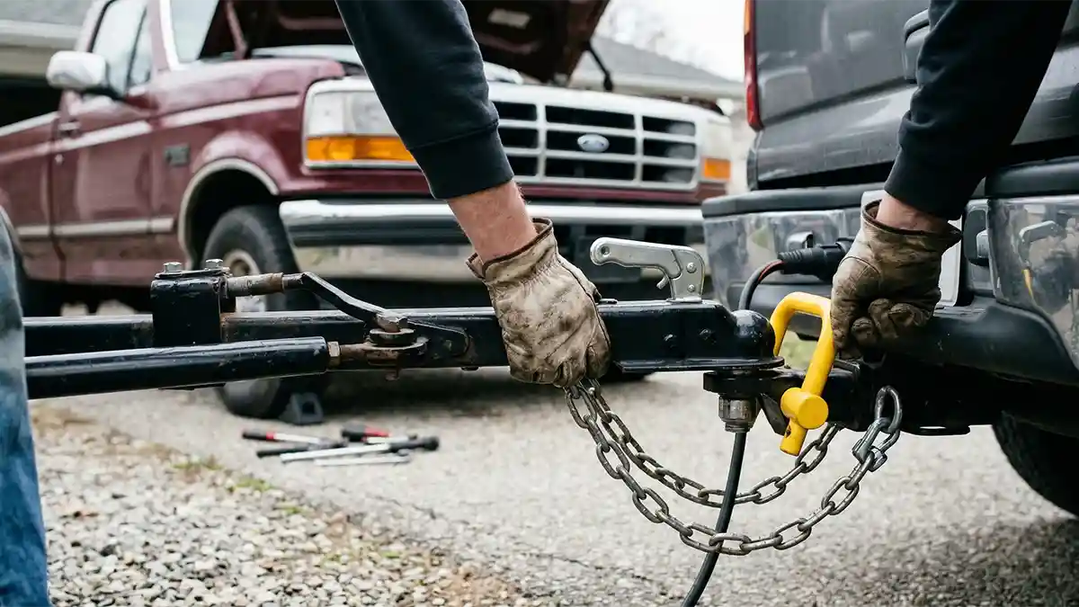 how to safely tow with a pickup truck