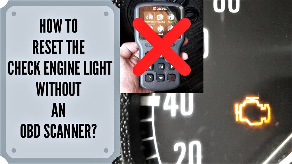 Clear Check Engine Light Without Scanner