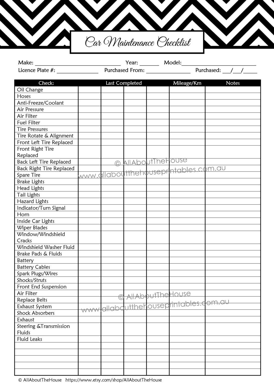 Car Maintenance Schedule Printable PDF: Free Download & Guide