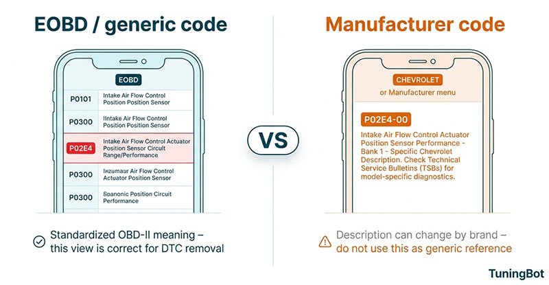 Generic Vs Manufacturer OBD Codes: Key Differences Explained
