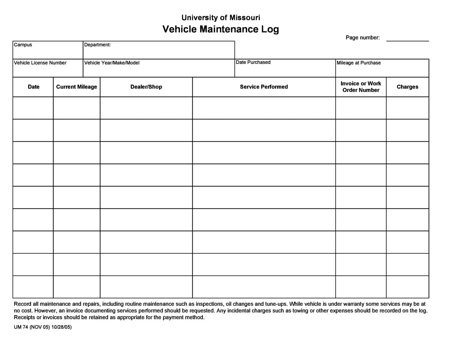 Car Maintenance Log Template: Track Repairs & Save Money